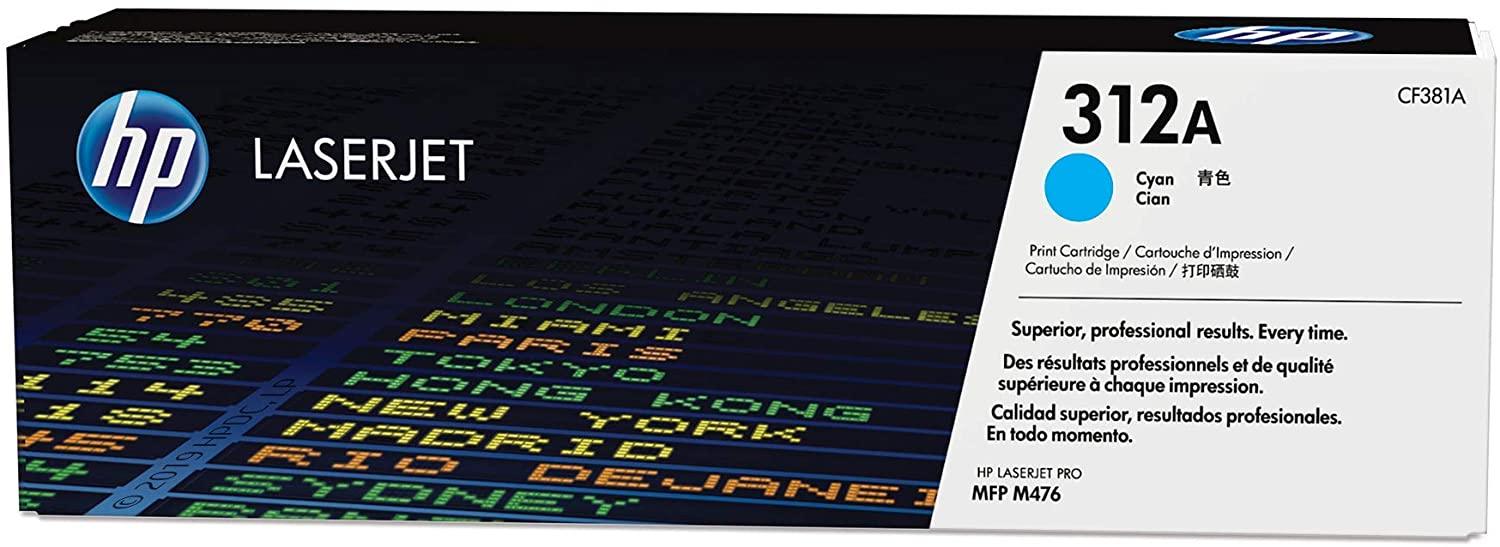 HP 312A Cyan Original LaserJet Toner Cartridge - CF381A - eBuy UAE